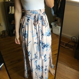 Floral maxi skirt